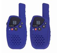 Lexibook Walkie Talkie Digitale da 5 km, Display LCD, Suono Digitale, Ricaricabile, Base di Ricarica Inclusa, Comunicazione e Azione per l'avventura all'aperto, Clip da Cintura, Blu, TW45ZLXB