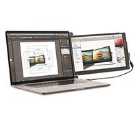 Lexibook x Mobile Pixels, Monitor portatile Trio Max 14” per laptop, Full HD IPS 1080p, compatibile con PC e Mac, USB A/Tipo-C, doppio monitor con rotazione per lavorare da casa, TRIOMAX