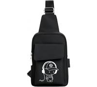 LEXICANMHS Borsa a tracolla per cellulare, smartphone e chiavi, marsupio da jogging per bambini, marsupio portacellulare per bambini e bambine, logo riflettente, dimensioni: 25 x 16 x 5 cm