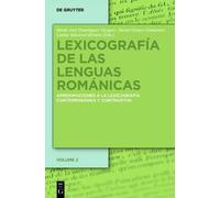 Lexicografía de las lenguas románicas (Copertina rigida)