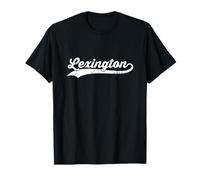 Lexington Kentucky Vintage Cursive Nome della città degli Stati Uniti Retro Sports Maglietta