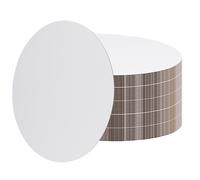 LEXININ Cartoncino bianco per torta, 25 cm, base rotonda per pizza e cupcake