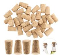 LEXININ Confezione da 60 tappi di sughero affusolati per vino, birra, artigianato, 22 x 16 x 35 mm