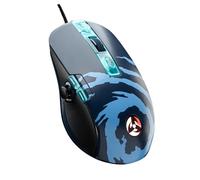 Lexip x Tsume - Mouse Naruto Shippuden - Joystick analogico da 12 pulsanti e azioni programmabili, peso regolabile, sensore ottico PAW3327 da 100 a 12.000 DPI (Kakashi)