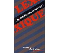 Lexique 20 / Nominalisations : nouveaux aspects