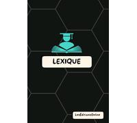 Lexique & Bloc-Notes 2-en-1 - Motif "Alvéoles Noir Profond: Un carnet astucieux pour noter, retenir l’essentiel et organiser ses idées avec style.