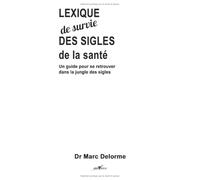 LEXIQUE de survie DES SIGLES: de la Santé