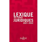 Lexique des termes juridiques
