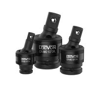 LEXIVON Adattatori per bussola snodo sferico per chiavi a bussola 1/4"-3/8"-1/2"