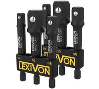 LEXIVON Set Di Adattatori A Bussola, Kit punte esagonali 1/4" per avvitatore a i