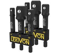 LEXIVON Set Di Adattatori A Bussola, Kit punte esagonali 1/4" per avvitatore a i