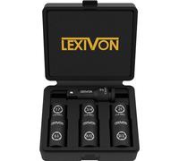 LEXIVON 1/2-Inch Impact Socket Set, 6 dimensioni totali del dado del capocorda | copre la maggior parte delle misure comunemente utilizzate in pollici e metriche (LX-111)