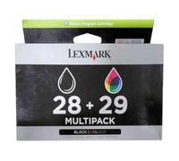 Lexmark 18C1520E Confezione 2 Cartucce Inkjet Return Program #28/#29, Nero/Colore