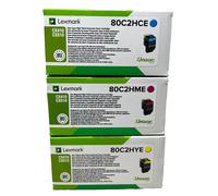 LEXMARK 3 TONER ORIGINALI CIANO MAGENTA GIALLO PER CX410/CX510 [A BOX]