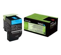Lexmark Cartuccia toner 702HC (70C2HC0) per CS410n – Originale Ciano – 1 pz