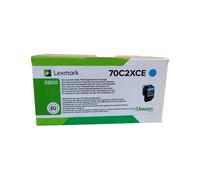 Lexmark Cartuccia del toner 70C2XCE 702XCE Ciano Originale 4000 pagine 1 pezzo