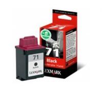 Lexmark #71 Black Inkjet Cartridge Moderate Use NUOVO