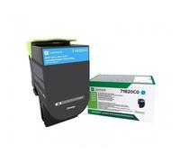 Lexmark 71B20C0 Cartuccia Toner ORIGINALE Return Program Ciano 2300 pagine per CS/CX 317, 417, 517