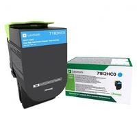 Lexmark 71B2HC0 ciano (cyan) toner originale