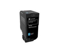 Lexmark 74C2HCE cartuccia toner 1 pz Originale Ciano