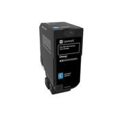 Lexmark 74C2HCE ciano (cyan) toner originale