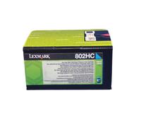 Lexmark 802HC cartuccia toner 1 pz Originale Ciano