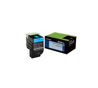 Lexmark 802SC cartuccia toner 1 pz Originale Ciano (RETURN PROGRAM TONER CARTRID
