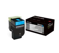 Lexmark 80C0H20 ciano (cyan) toner originale