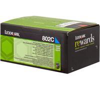 80C20C0 LEXMARK 802C CARTUCCIA DEL TONER CIANO