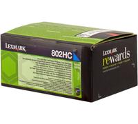 Lexmark 802HC cartuccia toner 1 pz Originale Ciano