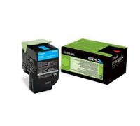 Lexmark 80C2HCE ciano (cyan) toner originale