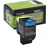 Lexmark 80C2SC0 ciano (cyan) toner originale