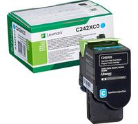 Lexmark C242XC0 cartuccia toner 1 pz Originale Ciano