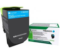 Toner Lexmark 71B2HC0 - Ciano