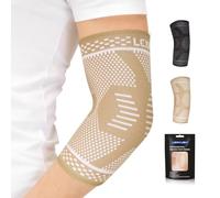 Lexniush Tutore Epicondilite Gomito, Gomitiera per Epicondilite e Tendinite, Tutore Gomitiere Compressione per Tennis, Palestra, Golf, Sport, Fascia Unisex Supporto Gomito per Alleviare il Dolore, M