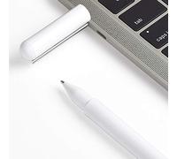 Lexon C-Pen - Penna a sfera con inchiostro nero, memoria flash USB-C da 32 GB, in acciaio inox per clip, corpo principale in ABS (Bianco lucido)
