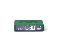 Lexon Flip Classic sveglia Mattina Luminosa reversibile con Faces on Off e Funzione Snooze, Display LCD e Luce Touch, Ricaricabile da USB-C - Verde