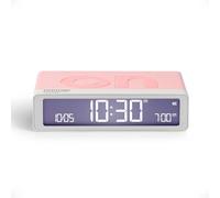 Lexon Flip Classic x Pantone - Sveglia Digitale ON/OFF - Sveglia da Viaggio Ricaricabile - Allarme Silenzioso - Orologio LED da Tavolo - Accessorio di Design per Camera, Ufficio - Rosa Quarzo