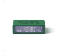 Lexon Flip Mini Sveglia Digitale da Viaggio, Orologio LED On/Off con Luminosità Regolabile, Ricaricabile e Tattile, Ideale come Sveglia da Comodino - Verde