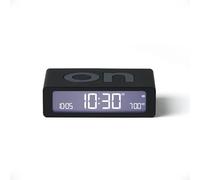 Lexon Flip Mini Sveglia Digitale da Viaggio, Orologio LED On/Off con Luminosità Regolabile, Ricaricabile e Tattile, Ideale come Sveglia da Comodino - Nero
