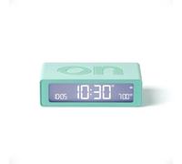 Lexon Flip Mini Sveglia Digitale da Viaggio, Orologio LED On/Off con Luminosità Regolabile, Ricaricabile e Tattile, Ideale come Sveglia da Comodino - Menta