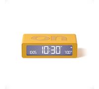 Lexon Flip Mini Sveglia Digitale da Viaggio, Orologio LED On/Off con Luminosità Regolabile, Ricaricabile e Tattile, Ideale come Sveglia da Comodino - Giallo