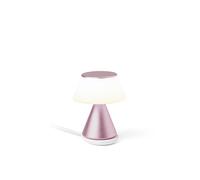 Lexon Lampada da comodino LUMA S touch, luce notturna wireless con dimmer e sincronizzazione multi-lampada, 9 colori LED, ricaricabile, alluminio - rosa pallido