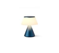 Lexon Lampada da comodino LUMA S Touch, luce notturna wireless con interruttore dimmerabile e sincronizzazione multi-lampada, 9 colori LED, ricaricabile, alluminio - blu scuro