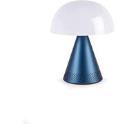 Lexon Mina LED Audio Lampada Portatile Grande Luce Bianca Fredda o Calda Altezza 17 Cm (DARK BLUE)
