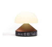 Lexon MINA Sunrise Risveglio mattina luminosa, simulatore di alba e crepuscolo, 5 suoni naturali, lampada da comodino LED luce notturna e terapia della luce - Bronzo