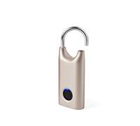 Lexon Nomaday Lock - Lucchetto biometrico per impronte digitali (Oro morbido)
