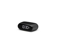 LEXON Piccola sveglia digitale per camera da letto MINUT, orologio da comodino ricaricabile con sensore touch, volume e luminosità regolabili e display LCD opzione di scarsa illuminazione, finitura in
