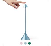Lexon Steli - Lampada da tavolo design tattile e sincronizzabile, 9 colori LED e luminosità regolabile, ideale per comodino o ufficio, ricaricabile, senza fili, illuminazione interna ed esterna
