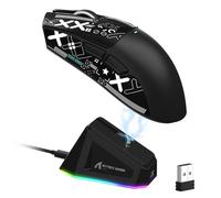 LexonElec ATTACK SHARK X11 Mouse da Gioco Wireless con Dock di Ricarica Magnetico RGB, Sensore PixArt PAW3311, Leggero 59g Mouse da Gioco Tri-Mode, Cablate/2.4G/BT, 22K DPI (Nero-B)